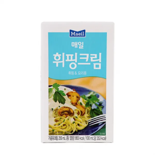 [메가마트] 매일 휘핑크림 휘핑&요리용 250ml, 단품
