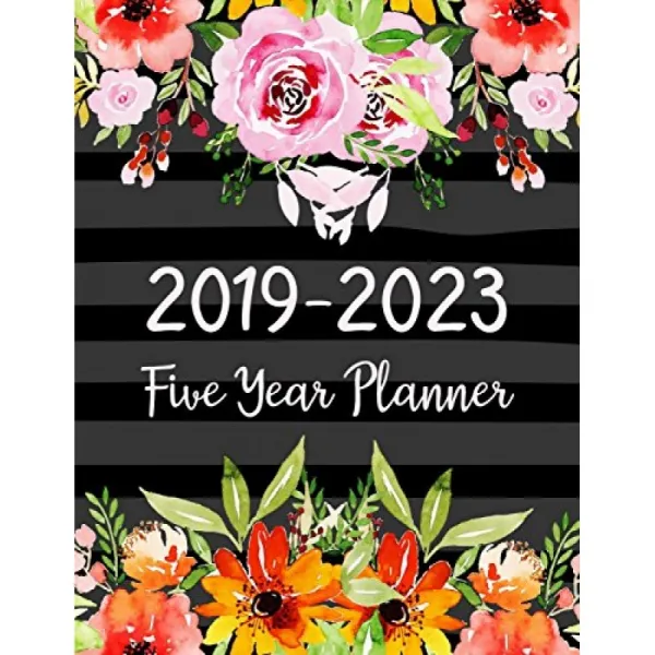 2019-2023 5 년 플래너 : 월간 일정 구성-향후 5 년 일정 계획자 60 개월 달력 약속 노트 월간 플래너, 단일옵션