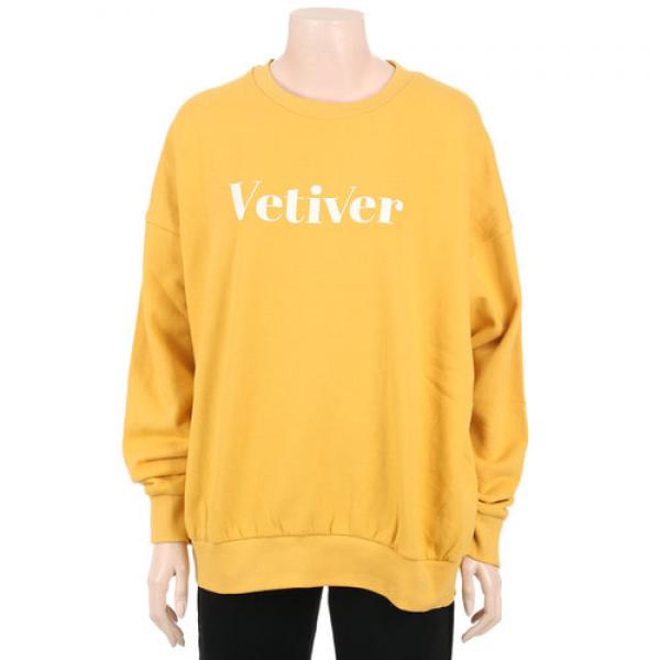  폴햄 19 겨울 여성 오버핏 기모 그래픽 맨투맨 티셔츠 Phz4tr2030 갤러리아 