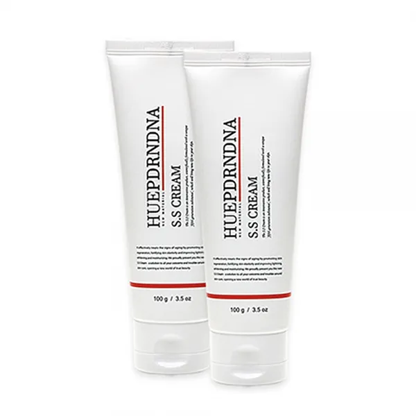 HUEPDRNDNA SS크림 2개셋트 튜브타입 연어정액크림 에스에스크림 미백 주름개선 물광피부 크림, 1.5g, 60개입