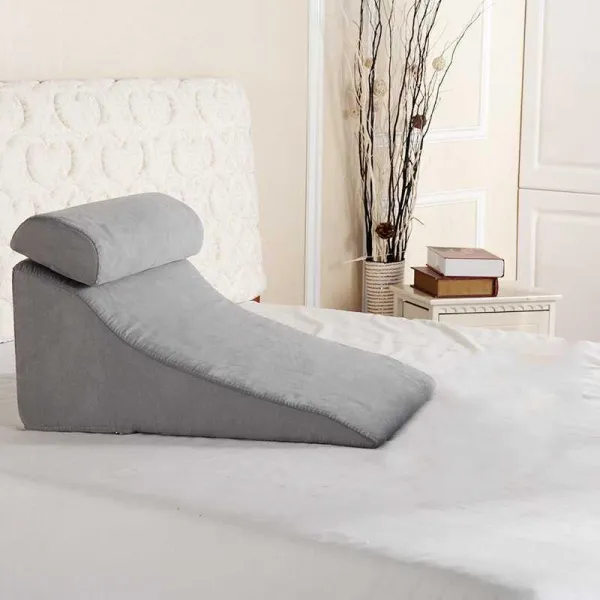 방지 비탈 비스듬함 매트리스 기울다 저항 되돌아오다 위산 느긋느긋함 태우기 하트 베개, 타바스그레이 _쿠션