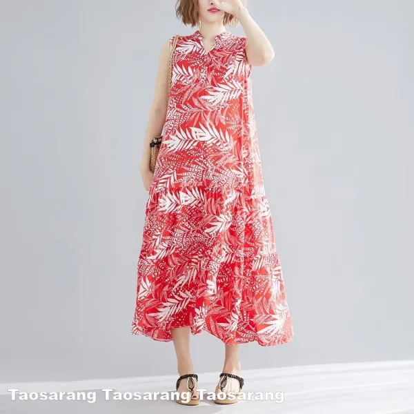 타오사랑 여성 원피스 나시 린넨 Tq661