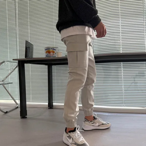 치트키 로우 프리미엄 카고 조거 팬츠