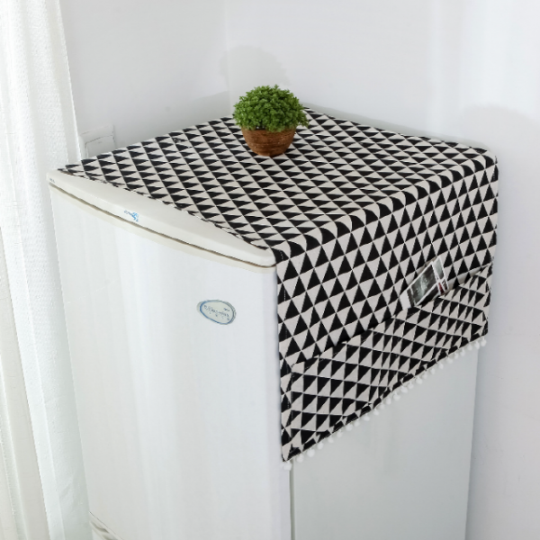 우아한클릭 드럼세탁기 건조기 냉장고 다용도 커버 블랙삼각