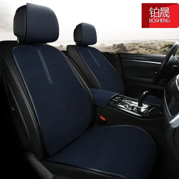 차량의자쿠션 벤츠 C급 E300GLB200GLC260GLK 에어매쉬 잘록 허리, 2001 말 안장방석 -블루