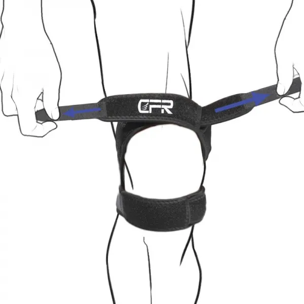 CFR 슬개골 무릎 스트랩 슬개골 지원 무릎 염증 보조제 건염 쇠약 염 관절염 반월 상 연골 무릎 통, 1