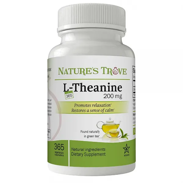 네이처스트로브 테아닌 200mg 365 베지캡슐 Natures Trove L-Theanine
