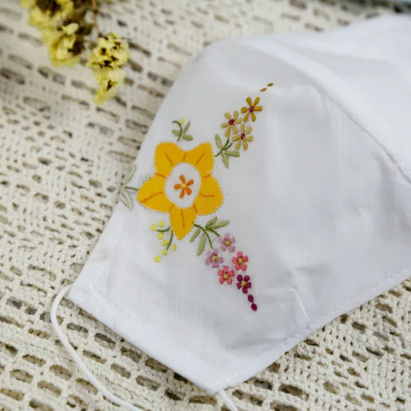 자수원단 : 내부가 좀있어 .오리지널 마스크 비물질물화유산 수공 자수 교환가능 워시 수놓는 예술적 방진 T14 타입 14