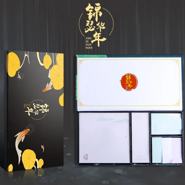 캬바레 쥐년독창적 신년메모 본함 국풍 기사 포스트잇 학생용 찟을수있는 메모지, 국풍  메모 계 -금슬 년 번화함 （