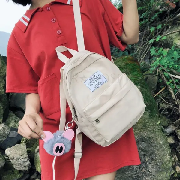 kirahosi 여성 패션 미니 백팩 여자 bag 여행 가방 학생 122 HD 8+덧신 증정 CW7nueot