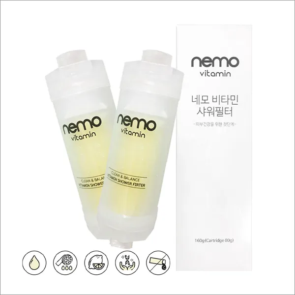 네모 비타민c 잔류염소제거 촉촉한피부 보습효과 비타민 샤워 필터 1개