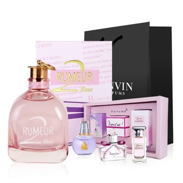랑방 [랑방] 루머2 로즈 EDP 100ml + 미니어처 3종세트 쇼핑백, 기타, 본품100ml+미니3종세트+쇼핑백