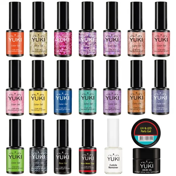 유키 컬러젤 5g, 1개, 젤네일 띠너 15ml