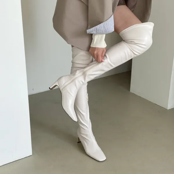 싸이하이 모던 슬림라인 마쉬멜로우 끝판 여신 롱부츠 6cm