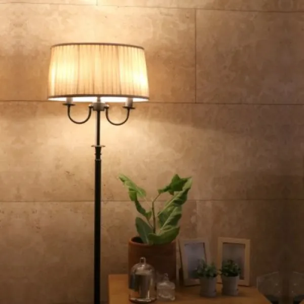 [텐바이텐] 바로네스 이등 플로어 조명 장스탠드(LED전구포함), 단일상품