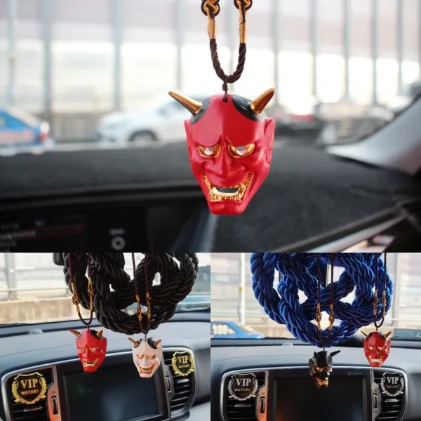 자동차악세사리 무사신 도깨비 룸미러악세사리 킨튜나후사 도깨비악세사리 실내튜닝 자동차실내장식품, 무사신도깨비<색상>