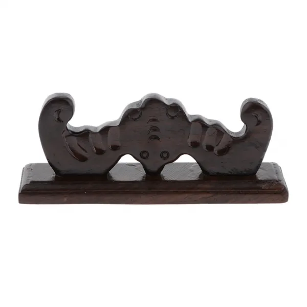 Royalways 나무로되는 달필 솔 펜 선반 홀더 대는 박쥐 125x30mm의 기초를 두었습니다