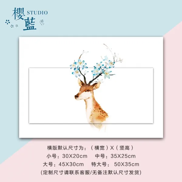 다모아 인테리어그림 3D 입체 세로판 노르딕 현대 심플 소화전 가림막 전기 계량기다 약함 배터리함 인테리림 접착, 다양하다. 고라니
