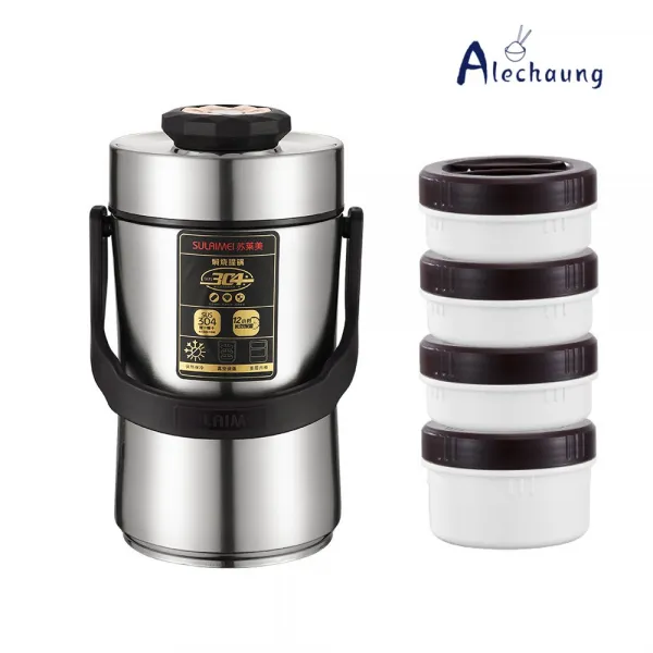 Alechaung 스테인레스 진공 보온도시락통 죽통 찌다 깡통 1.7L 2.4L