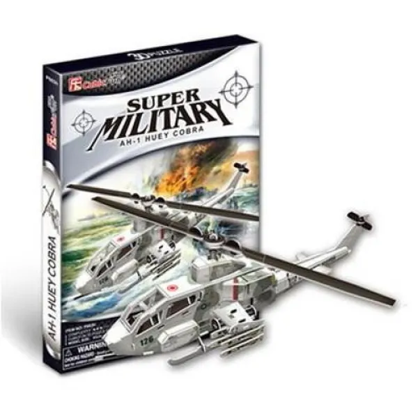 바보사랑 3d퍼즐 휴이코브라 전투헬기 큐빅펀/출산 육아 완구 매트 유아동퍼즐 종이 입체퍼즐