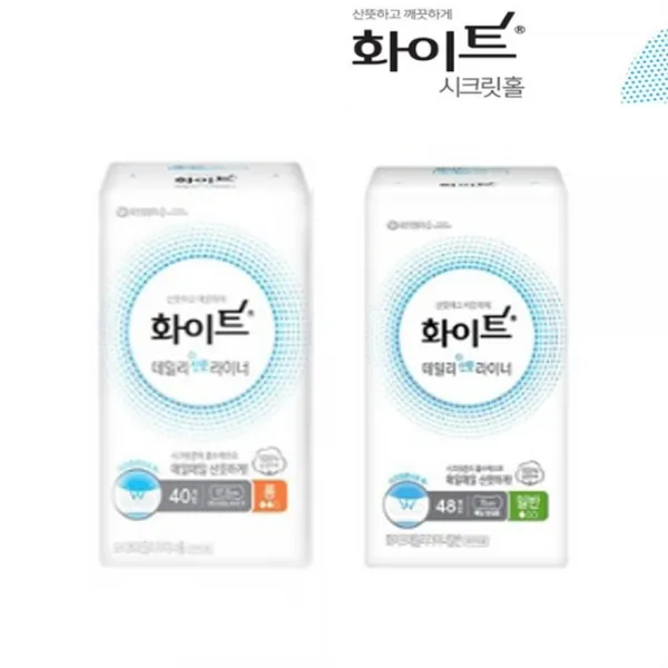 화이트 애니데이 팬티라이너 무향 일반48p 롱40p 48p 1팩