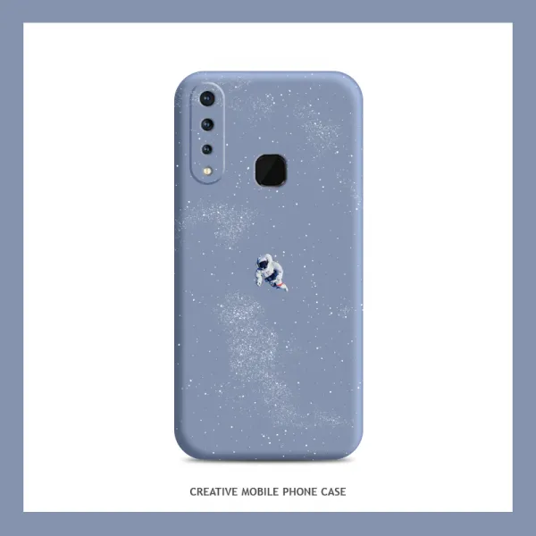 적용 VIVOZ5X 액상 실리콘 부드러운케이스 VIVIZ5X 풀팩토리 렌즈 충격흡수 보호케이스 개성 드랜드 우주 외 독창적