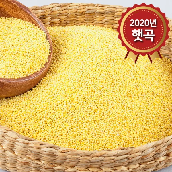 [논앤밭위드] 2020년 국내산 잡곡/백태/서리태/찰기장/찹쌀/현미/찰현미/찰수수/늘보리/찰보리/율무외 혼합곡 8Kg 모음전, 2개, 04_찰기장(국내산/2020)_8Kg