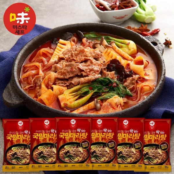미스타셰프 국민마라탕 550g 6팩