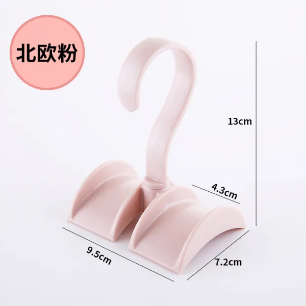 아빈 카라비너 매회 집합집함 독창적 수납정리대 후크 옷장봉 넥타이 가방거치대 자, 1, 노르딕 핑크