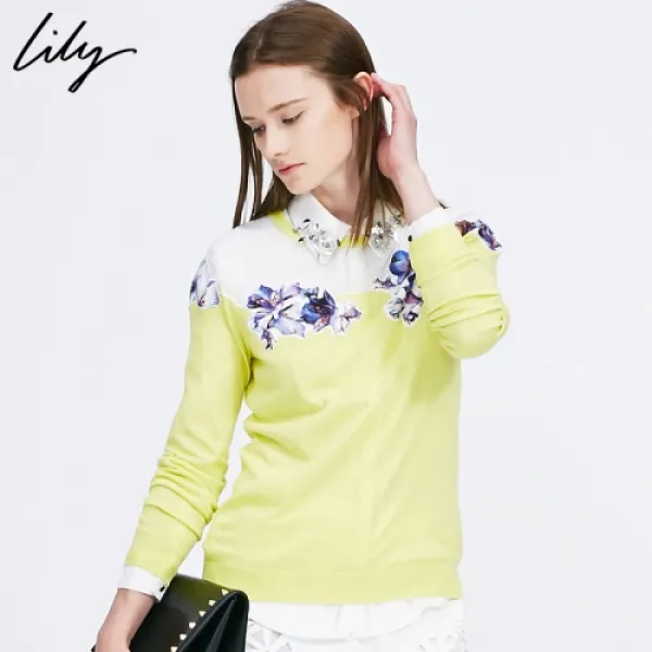 [해외]여성상의 > 니트/스웨터/가디건 여성 상의 / 캐주얼의류 Lily lily 2015 Women's clothes new long-sleeved knit cardigan round neck hedging thi