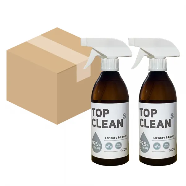 탑크린S 에탄올소독제 살균소독제 뿌리는소독제 어린이용품(특수목적용) 500ML, 탑크린S 에탄올 소독제 500ML(2)
