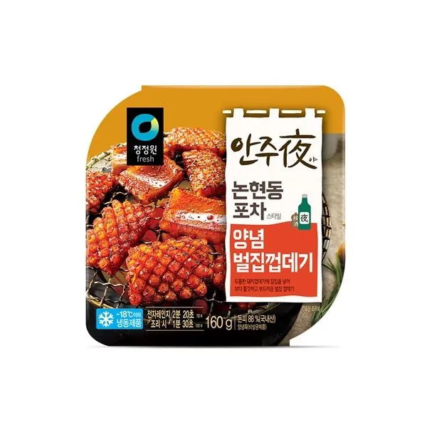 청정원 안주야 양념벌집껍데기 160g 상세 설명 참조