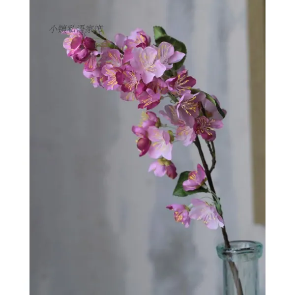 스윗 전원 아메카지스타일 농촌 모조꽃 인조 채화 라이크 눈부시다 숏 벚꽃 꽃술 진분