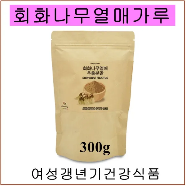 에너데이 회화나무 열매 차 가루 추출물 분말 티 식물성에스트로겐 천연 여성 갱년기 이소플라본 여성건강식품 시어머니선물 복용법, 1봉, 300g