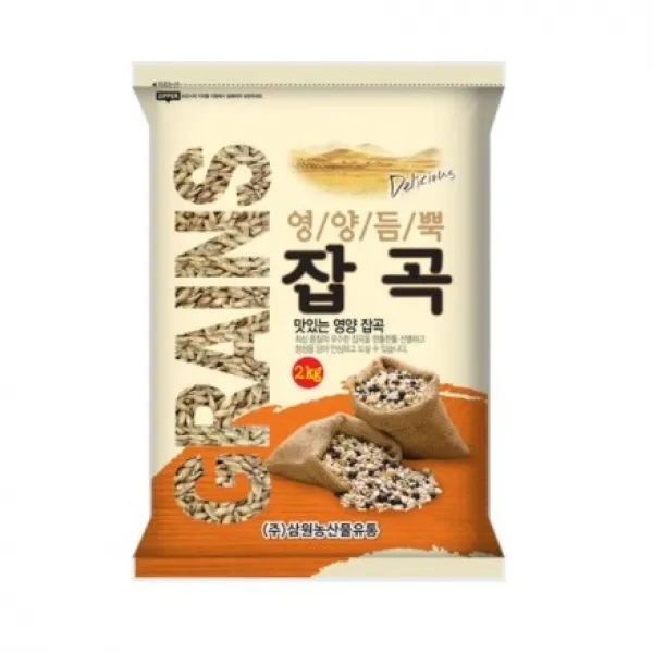 삼원농산 영양듬뿍 잡곡 국내산 귀리 2kg 3개