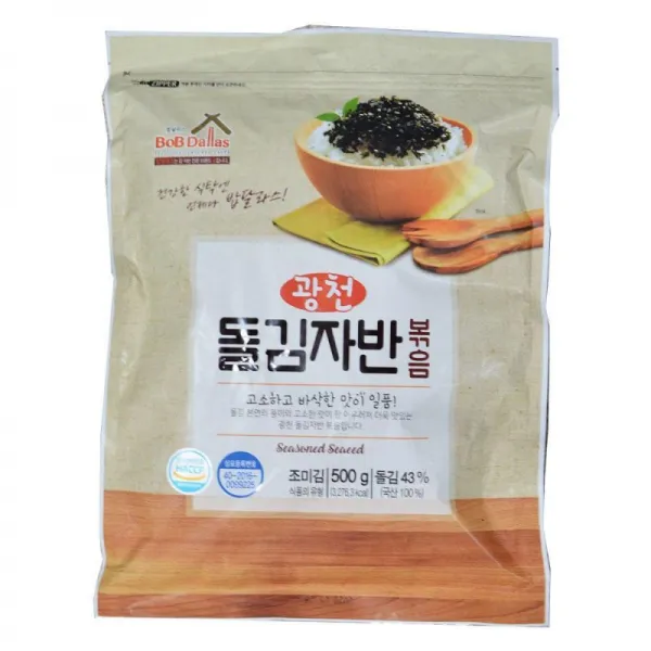 H무배 돌김자반볶음 500g 8팩 1박스 // 주먹밥 조미김 밥반찬, 1개