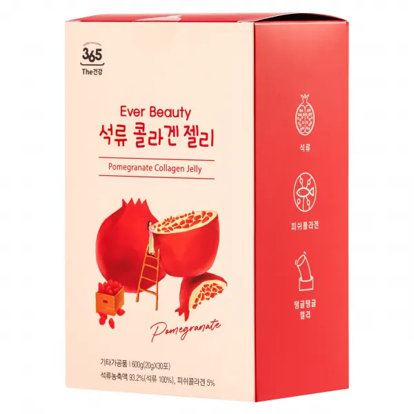 365더건강 에버뷰티 석류 콜라겐 젤리스틱, 1box, 20g x 30포 (600g)