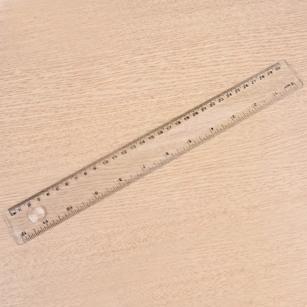  654 사무실 학교 실습실 돋보기 플라스틱자 30cm