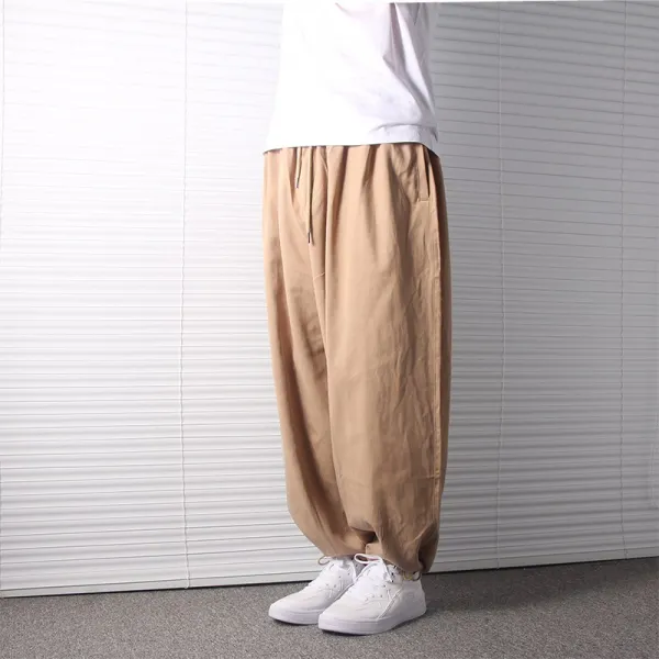 Channel207 남자 와이드 벌룬 팬츠 니덴순일계조표고하수감와이드블루머 남자봄여름