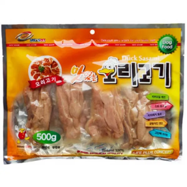 h만족무배_W6A4A1C_강아지사사미강아지용품_라이코스 써니 그대로 오리고기 500g, 오너SJ 쿠팡 1