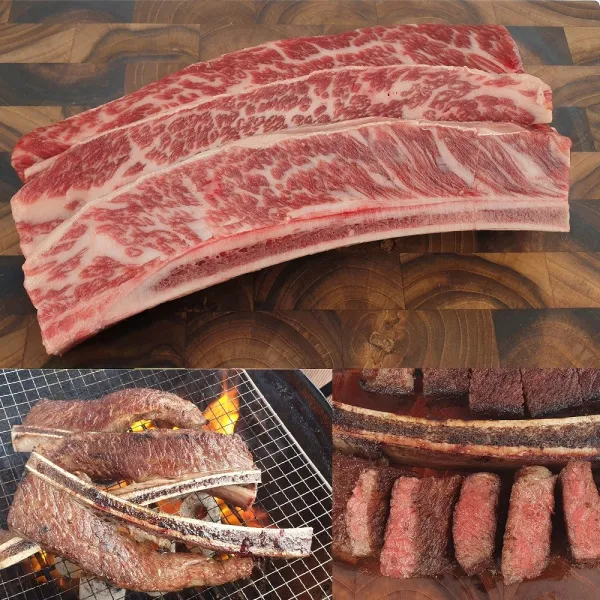육식가 우대갈비 2.3~2.5kg(중) 초이스등급 소갈비 통갈비 비프립 캠핑고기 숯불고기, 1팩, [반컷팅] 2.3~2.5kg