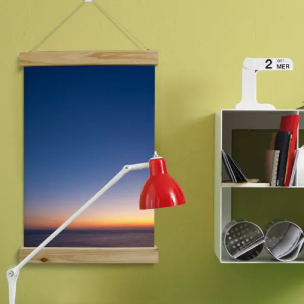 꾸밈데코_패브릭스크롤_40cmx60cm노을진풍경 Cg310 _벽걸이장식족자스크롤삼나무우드스크롤 타입4