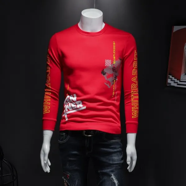 벨라루티 베이직 데일리 라운드 프린트 맨투맨