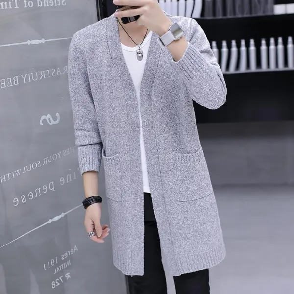 kirahosi 엠제이 봄 가을 남성 남자 롱 가디건 코트 아우터 점퍼 102 Fbiwy5