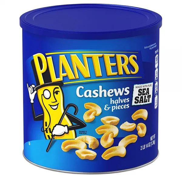 Planters Cashew Halves & Pieces 46 oz Kosher Snack 플랜터스 반쪽 조각 캐슈 1.3kg 코셔 스낵, 1set