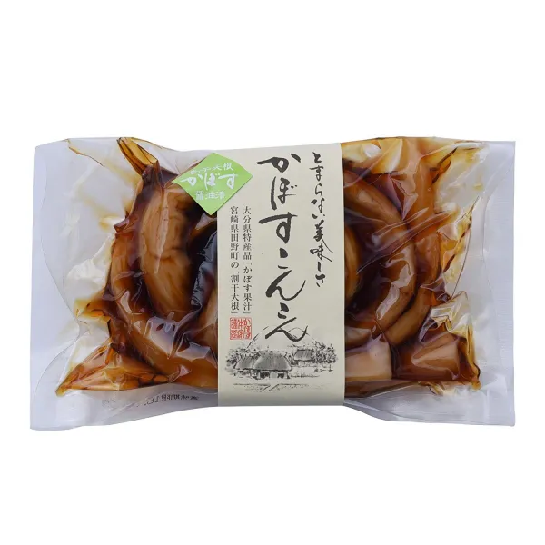 かぼす本家 かぼすこんこん(割干大根の香母酢醤油漬) 200g 보입니다 본가 보입니다 펑펑 (비교적 간섭 무 香母酢 간장 절임) 200g, 1