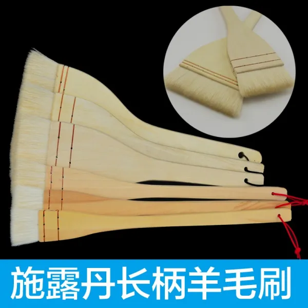 패션 직구 시로단 긴 자루 찌르다 와이어 수분 그림붓 그리다 바탕무늬 미술 사용 내막 텍칫솔 깔다 색깔 표구함 배경, 4인치