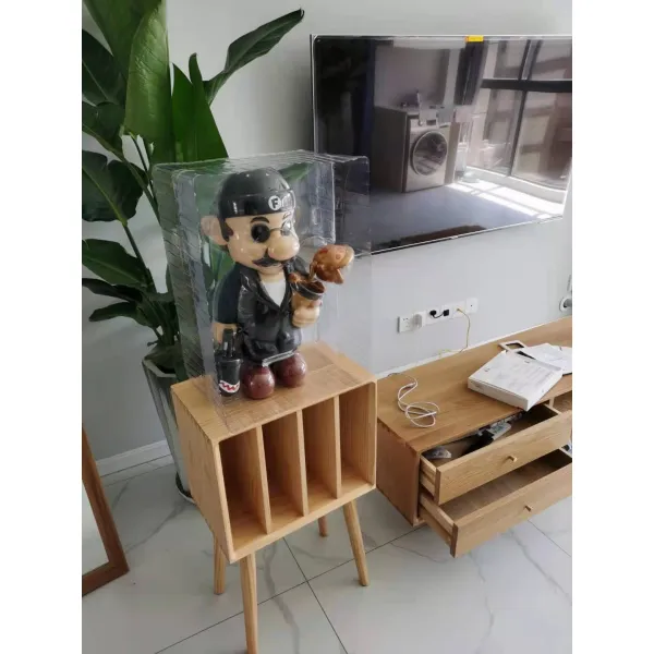 레코드 보관함 Lp 정리함 수납장 인테리어 가구 원목색