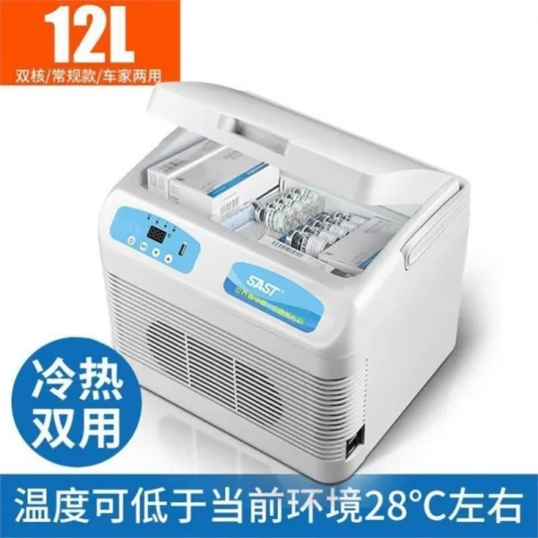 소형냉장고 화물차 차량용 냉장고 24v냉방기 겸용 차량가정겸용 소형차 큰수레 통용 압축기 SAST결빙 냉동, T11-U86-R42-12L쌍핵 일반모델(12V/24V/22V차량집안사용가능)