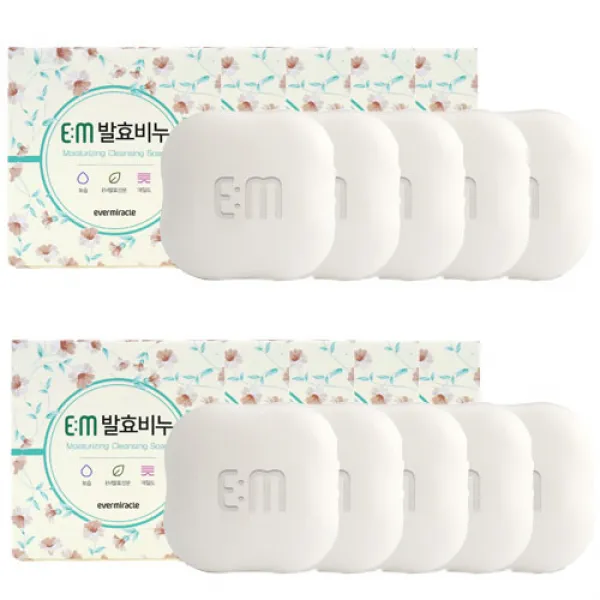  이엠 Em발효비누 100g 10개 친환경 세안 세숫 보습 피부탄력 노폐물제거 목욕비누 100g